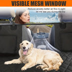 Hard-Base Dog Back Seat Protector — Waterproof & Non-Slip