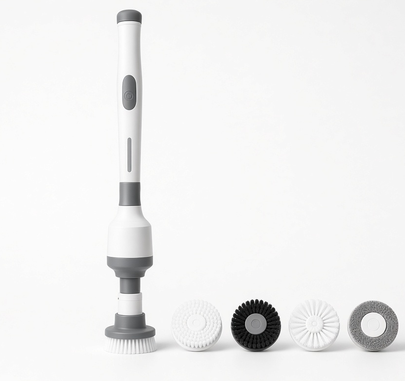 Electric Spin Scrubber — Cordless with 4 Brush Heads