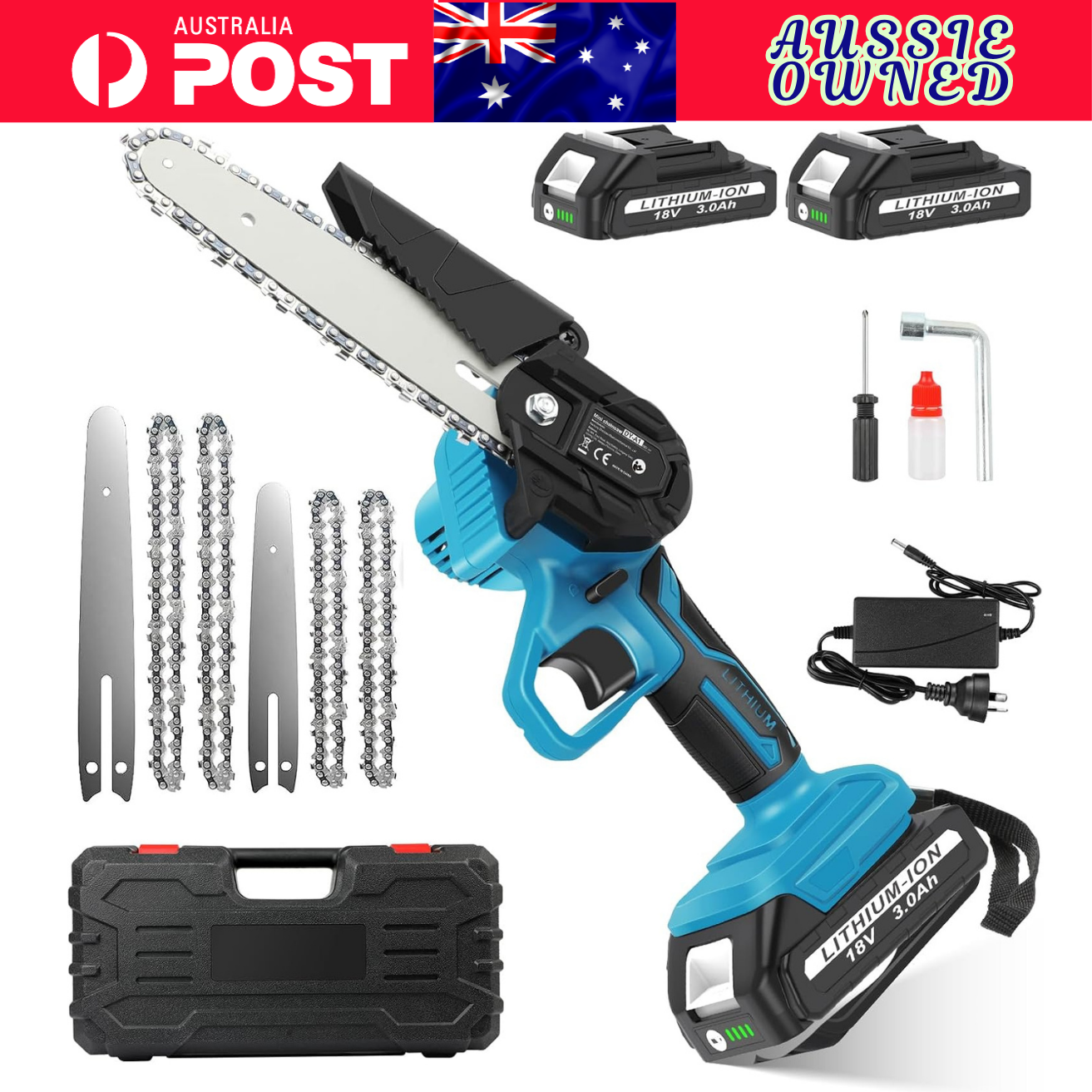 Cordless Mini Chainsaw — 6 Inch One-Handed 550W