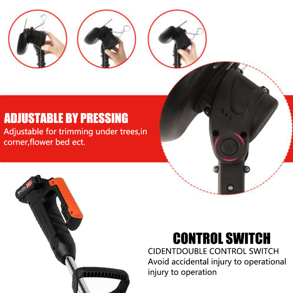 3-in-1 Cordless Grass Trimmer & Edger — 24V Whipper Snipper