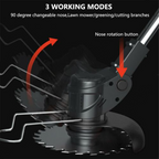 3-in-1 Cordless Grass Trimmer & Edger — 24V Whipper Snipper