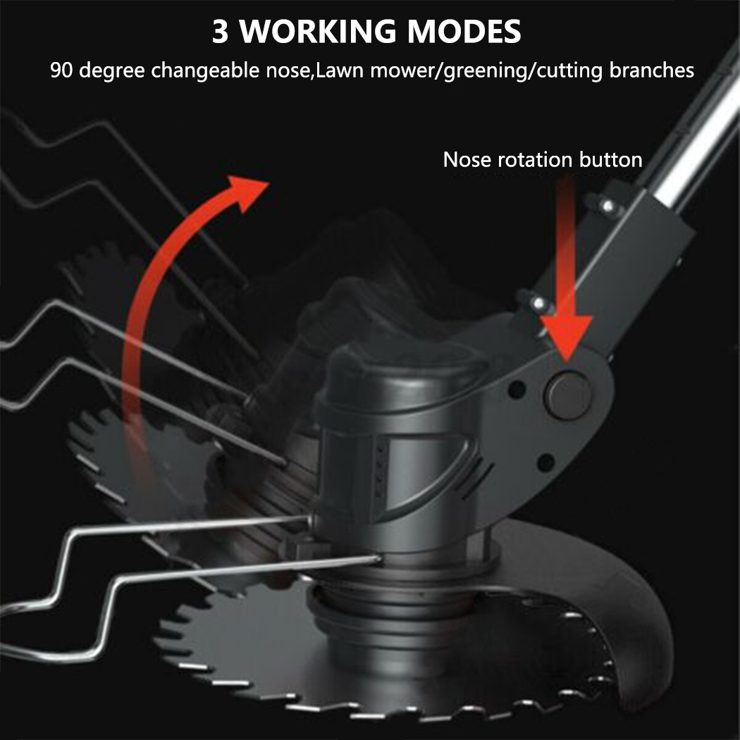 3-in-1 Cordless Grass Trimmer & Edger — 24V Whipper Snipper