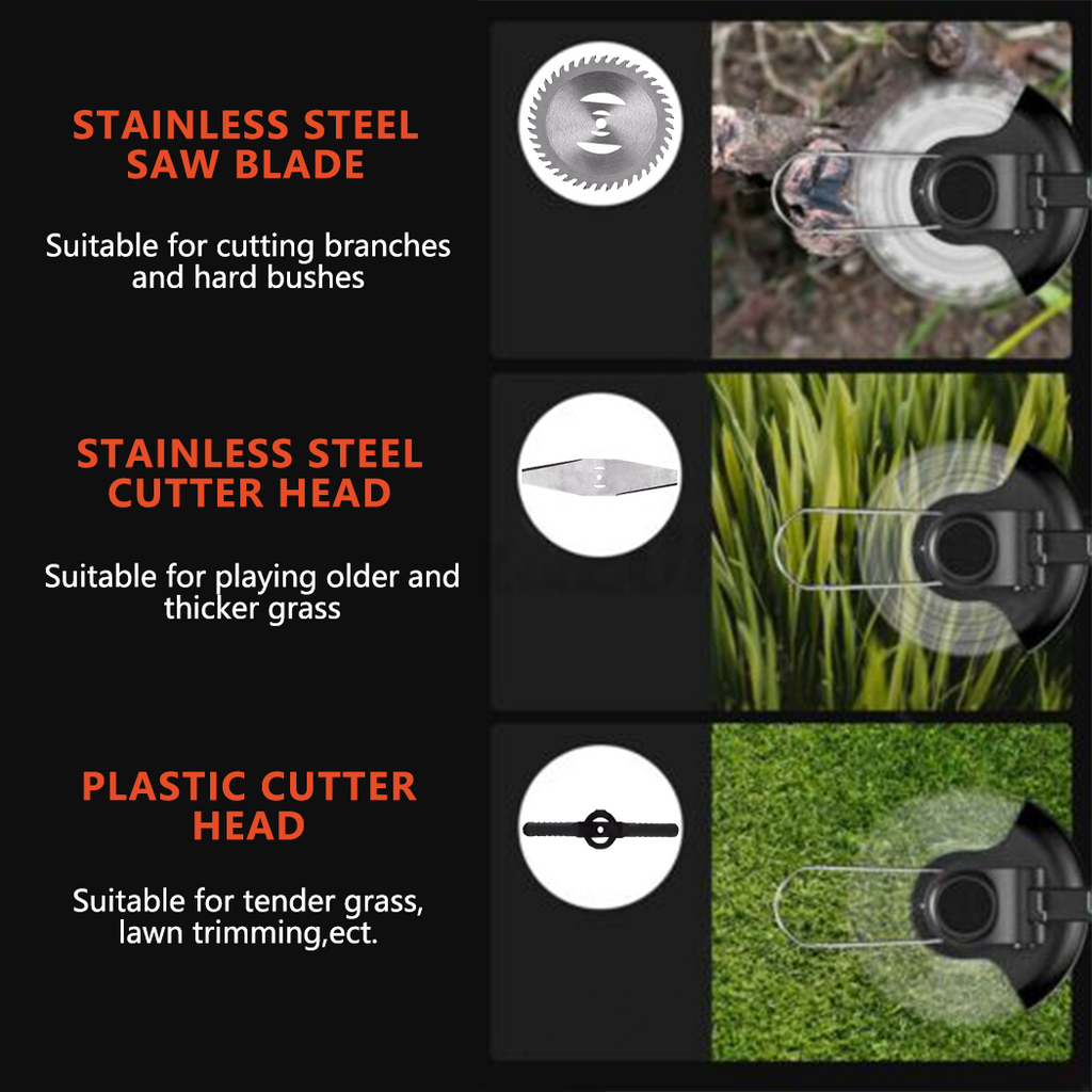 3-in-1 Cordless Grass Trimmer & Edger — 24V Whipper Snipper