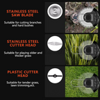 3-in-1 Cordless Grass Trimmer & Edger — 24V Whipper Snipper
