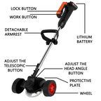 3-in-1 Cordless Grass Trimmer & Edger — 24V Whipper Snipper