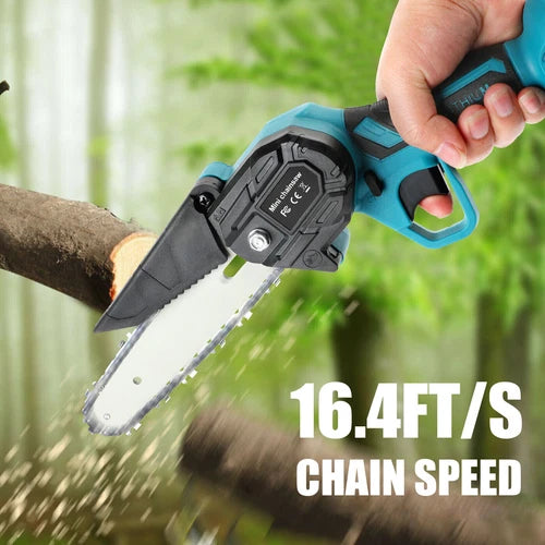 Cordless Mini Chainsaw — 6 Inch One-Handed 550W